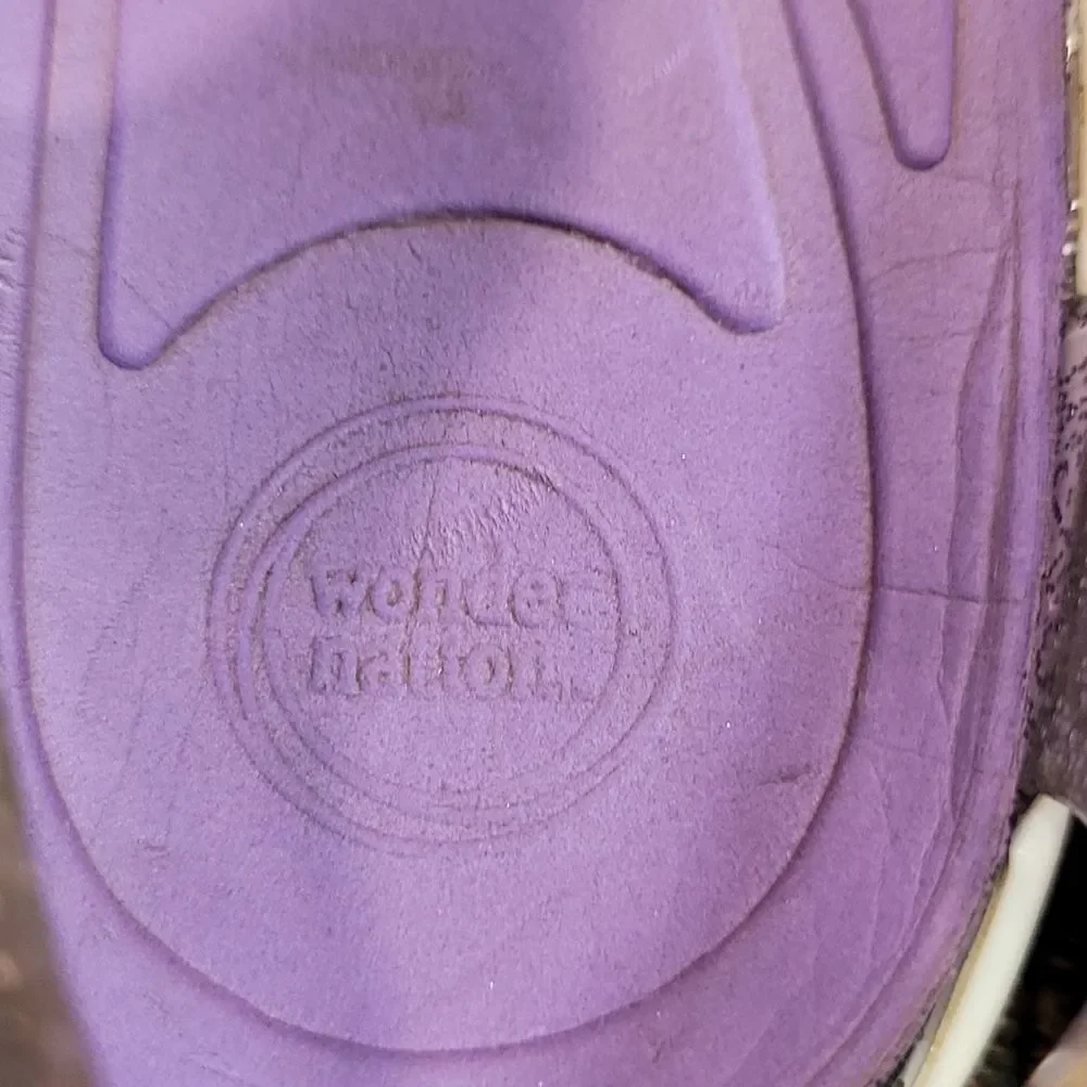 Wonder Nation Girls Purple Glitter Jelly Sandals  Size 9